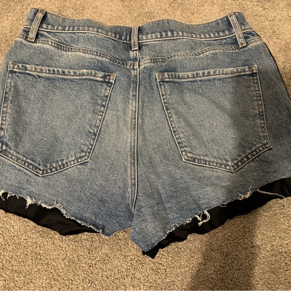 express jean shorts 2 inch inseam high-rise stretch size 10 - Picture 3 of 5